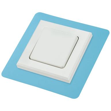 Aufkleber BLAU | Schutz/Dekor Folie BLAU- Aufkleber Für Licht Schalter und Steckdosen (blau) | Artikelnummer: DAB015