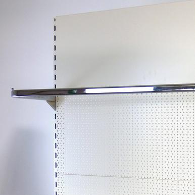 Konfektionsrahmen für Ladenregale | B 125 cm | T 35 cm | U-Profil (rund) 1,5 cm | Artikelnummer: SR-N-KR35125