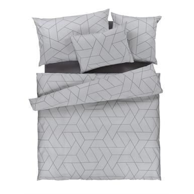 Satin Bettwäsche Simon silber | 160x210cm | Artikelnummer: 51.269.66