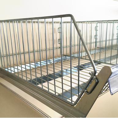 Warentrenner für Endloskorb | T 57 cm | H 18 cm | verzinkt | Artikelnummer: SR-T-N-EK-TREN57