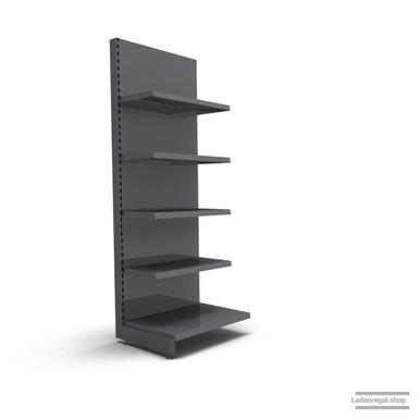 Ihr individuelles Wandregal | H 210 cm | B 66,5 cm | T 57 cm | 4 FB T 37 cm | RAL 7015 | Artikelnummer: AF-665-210-57-4-37-S