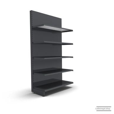 Ihr individuelles Wandregal | H 210 cm | B 100 cm | T 47 cm | 4 FB T 47 cm | RAL 7016 | Artikelnummer: AF-100-210-47-4-47-A