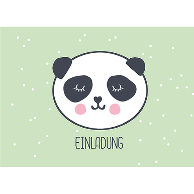 Einladung: Panda (4er Set) |  | Artikelnummer: 0797035934539