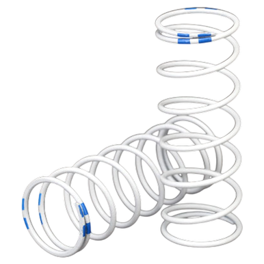 Traxxas 7449 DÄMPFERFEDER WEISS GTR XX-L BLAU 1.004 RATE TRX RALLY | z.b. für :Rustler 4x4  | Artikelnummer: TRX7449