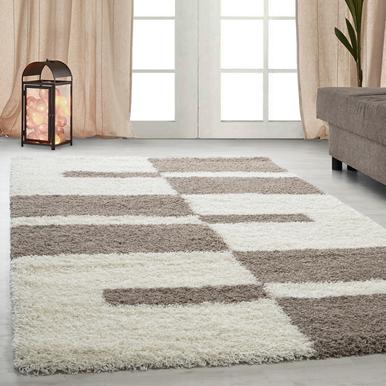 Gala Hochflorteppich 80 x 250 cm beige |  | Artikelnummer: GALA802502505BEIGE