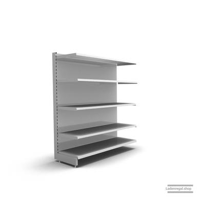 Ihr individuelles Wandregal | H 160 cm | B 125 cm | T 47 cm | 4 FB T 47 cm | RAL 7035 | Artikelnummer: AF-125-160-47-4-47-L