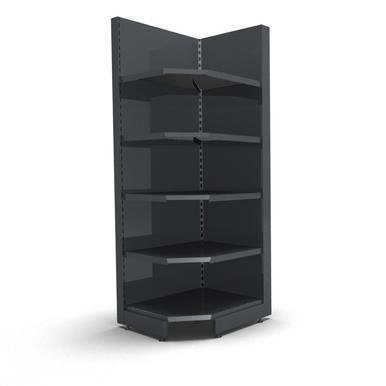 Wandregal Innenecke 90° | H 210 cm | B 74 cm | T 47 cm | 4 FB T 47 cm | RAL 7015 | Artikelnummer: SR-74-210-47-4-47-IE-S