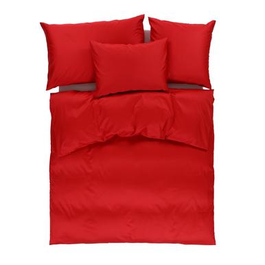 Satin Uni Bettwäsche rot | 65x100cm | Artikelnummer: 84.0001        