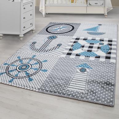 Kids Teppich 80 x 150 cm grau |  | Artikelnummer: KIDS801500510GREY
