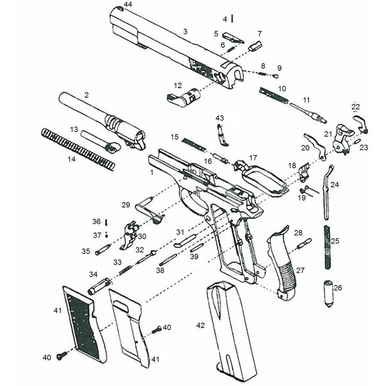 Mauser DA 90 #0 Explosionszeichnung |  | Artikelnummer: DA90-0
