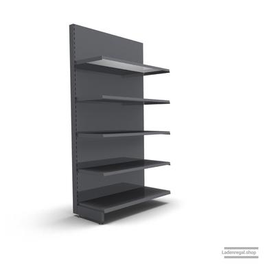 Ihr individuelles Wandregal | H 210 cm | B 100 cm | T 47 cm | 4 FB T 47 cm | RAL 7015 | Artikelnummer: AF-100-210-47-4-47-S