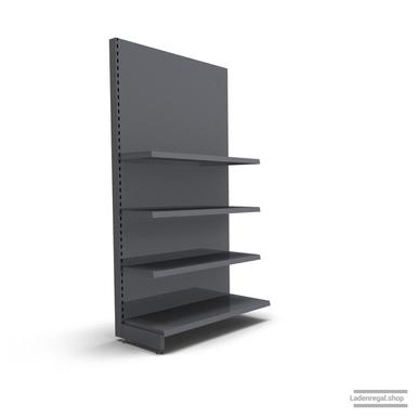 Ihr individuelles Wandregal | H 210 cm | B 100 cm | T 47 cm | 3 FB T 37 cm | RAL 7015 | Artikelnummer: AF-100-210-47-3-37-S