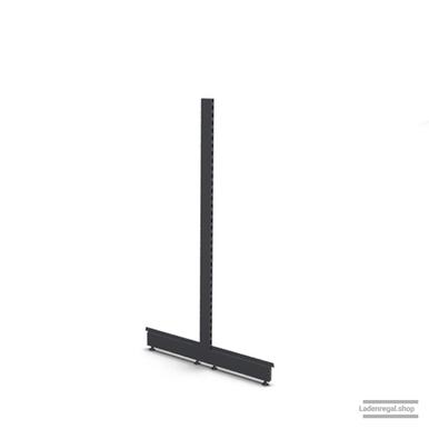 Endständer für Ihre Gondelregalreihe | H 180 cm | T 2x 47 cm | RAL 7015 | Artikelnummer: SR-T-END-GR-180-47-S