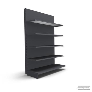 Ihr individuelles Wandregal | H 210 cm | B 125 cm | T 57 cm | 4 FB T 47 cm | RAL 7015 | Artikelnummer: AF-125-210-57-4-47-S