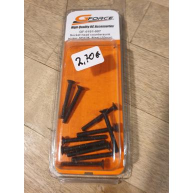 GForce Senkschraube,Innensechskant,Stahl,M3X25 | M3X25 | Artikelnummer: GF-0101-007