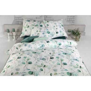 Satin Bettwäsche Benita grün | 200x210cm | Artikelnummer: 50.277.03  