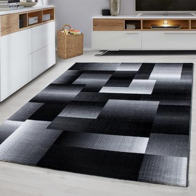 Miami Teppich 120 x 170 cm schwarz grau |  | Artikelnummer: MIAMI1201706560BLACK