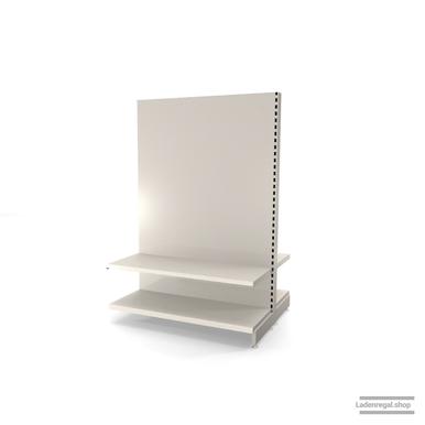 Ihr individuelles Gondelregal | H 180 cm | B 125 cm | T 2x 47 cm | 2 FB T 47 cm | RAL 9001 | Artikelnummer: AFGR-125-180-47-2-47-J