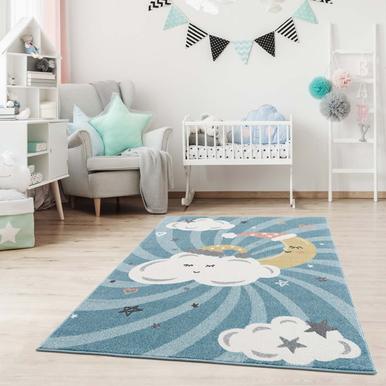 Anime Teppich 80 x 150 cm |  | Artikelnummer: anime-9380-blue-80x150
