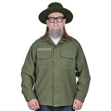 New Field Shirt | Cotton Sateen Olive | Size Large | Sample Sale | Artikelnummer: 5120-6031-6124