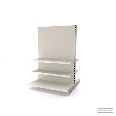 Ihr individuelles Gondelregal | H 180 cm | B 125 cm | T 2x 57 cm | 4 FB T 37 cm | RAL 9001 | Artikelnummer: AFGR-125-180-57-4-37-J