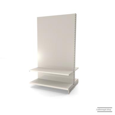 Ihr individuelles Gondelregal | H 210 cm | B 125 cm | T 2x 47 cm | 2 FB T 47 cm | RAL 9001 | Artikelnummer: AFGR-125-210-47-2-47-J