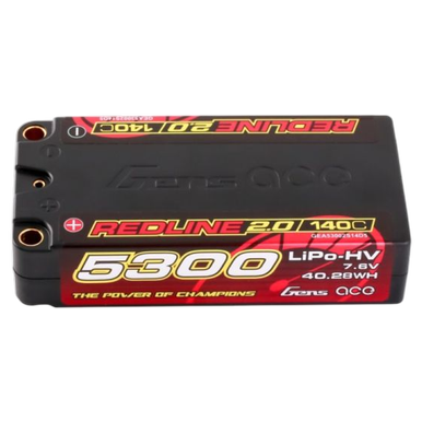 GensAce Redline 2.0 Shorty 2S HV | Team Associated RC10SC6.4 Team Kit | Artikelnummer: GEA53002S14D5