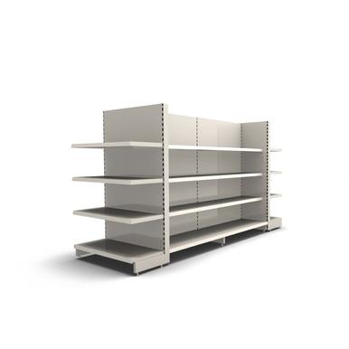 Verkaufsinsel | H 180 cm | B 286 cm | T 2x 47 cm | RAL 9001 | Artikelnummer: SR-100-180-47-3-37-VKI-L286-J