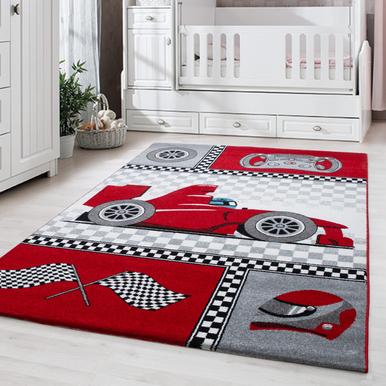 Kids Teppich 120 x 170 cm rot |  | Artikelnummer: KIDS1201700460RED