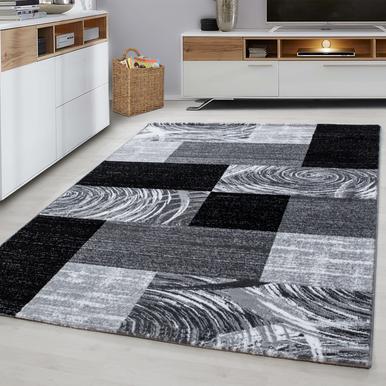 Parma Teppich 80 x 150 cm schwarz grau |  | Artikelnummer: PARMA801509220BLACK