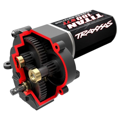 GETRIEBE MIT MOTOR KOMPLETT (KURZE UNTERSETZUNG 40.3:1) TRAXXAS TRX-4M | z.b. für :TRX-4M | Artikelnummer: TRX9791R