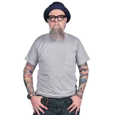 Pocket Tee | Made in USA | Heather Grey | Artikelnummer: 6745-3302-4874