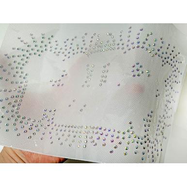 Strass - Bügelbild #STICKIFIZIERT + Stickdatei  | 13 x 18 cm Stickrahmen | Artikelnummer: 5300-5644-1588 1