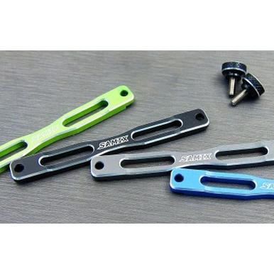 Dämpferplatte stiffener Set v/h SAMIX Axial SCX10-2  | z.b. für Axial SCX2 | Artikelnummer: SCX2-6033BK