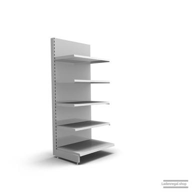 Ihr individuelles Wandregal | H 180 cm | B 66,5 cm | T 57 cm | 4 FB T 47 cm | RAL 7035 | Artikelnummer: AF-665-180-57-4-47-L