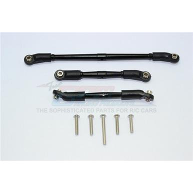 GPM Racing TRAXXAS TRX4 TRAIL CRAWLER Aluminum Upper & Lower Steering & Suspension Links -7pc set - GPM | z.b. für :TRX-4 | Artikelnummer: GPMTRX4161BKBEBK