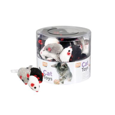 Cat toy Fellmaus 5 cm Rasselkörper Maus Spielmaus Katzenspielzeug Katze |  | Artikelnummer: 5400274733478-2