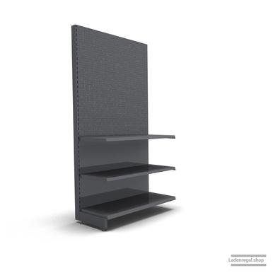Ihr individuelles Lochrückwandregal | H 210 cm | B 100 cm | T 47 cm | 2 FB T 47 cm | RAL 7015 | Artikelnummer: AF-100-210-47-2-47-LRW-S