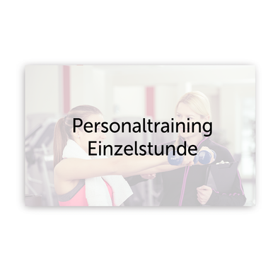PERSONALTRAINING | Einzelstunde | Artikelnummer: 7264