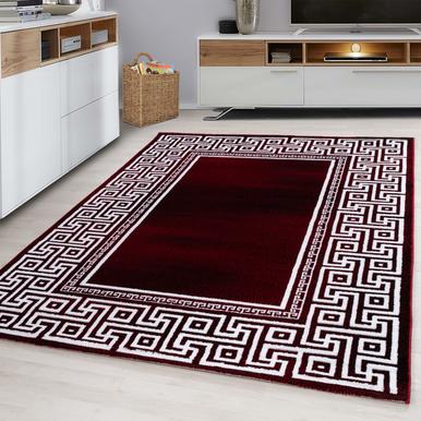 Parma Teppich 80 x 150 cm rot weiß |  | Artikelnummer: PARMA801509340RED