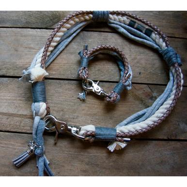 Halsband *Vagabond* Go London No. 2 mit Armband | Tau Baumwolle, Verschluss Silber HU 55 cm | Artikelnummer: 0055VAGABONDArmband