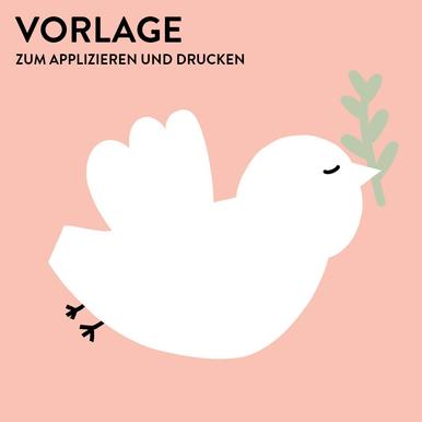 PEACE BIRDIE | Plotter- und Applikationsvorlage | Artikelnummer: A22-0001C