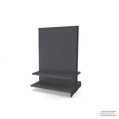 Ihr individuelles Gondelregal | H 180 cm | B 125 cm | T 2x 47 cm | 2 FB T 37 cm | RAL 7015 | Artikelnummer: AFGR-125-180-47-2-37-S