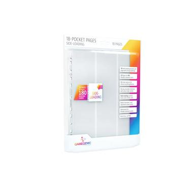 Sideloading 18-Pocket Pages 10 pcs pack White | Gamegenic | Artikelnummer: 4251715403372