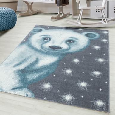 Bambi Teppich 120 x 120 cm blau |  | Artikelnummer: BAMBI1201200810BLUE