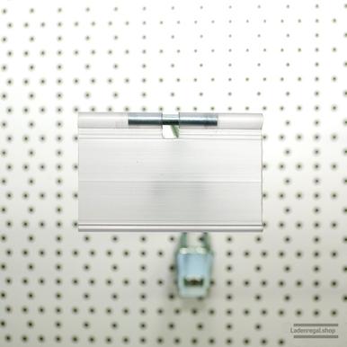 Pendeltasche für Etiketten | H 4 cm | L 7 cm | transparent | Artikelnummer: SR-T-N-H-PT-KLAPP