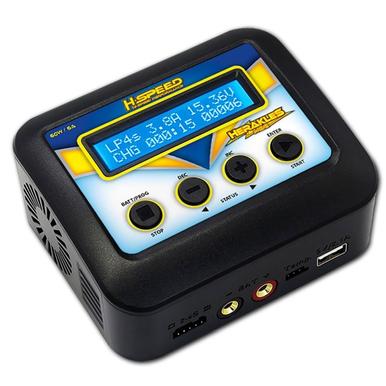 HSPEED HERAKLES MINI AC LADEGERÄT 60W LIPO/LIHV/LIFE/LIION (2-4S), NIMH/NICD (6-8S) #HSP0017 | Einsteiger Ladegerät ! | Artikelnummer: HSP0017