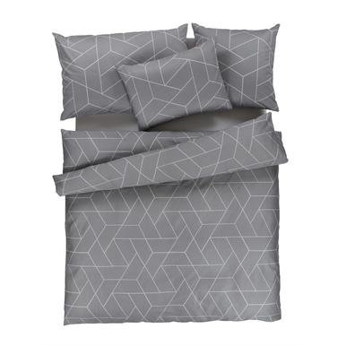 Satin Bettwäsche Simon grau | 160x240cm | Artikelnummer: 51.269.06 grau  