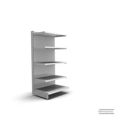 Ihr individuelles Wandregal | H 160 cm | B 66,5 cm | T 57 cm | 4 FB T 47 cm | RAL 7035 | Artikelnummer: AF-665-160-57-4-47-L