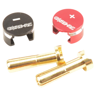 Core RC LowPro Heatsink Bullet Plug Grips -4mm |  | Artikelnummer: CR863